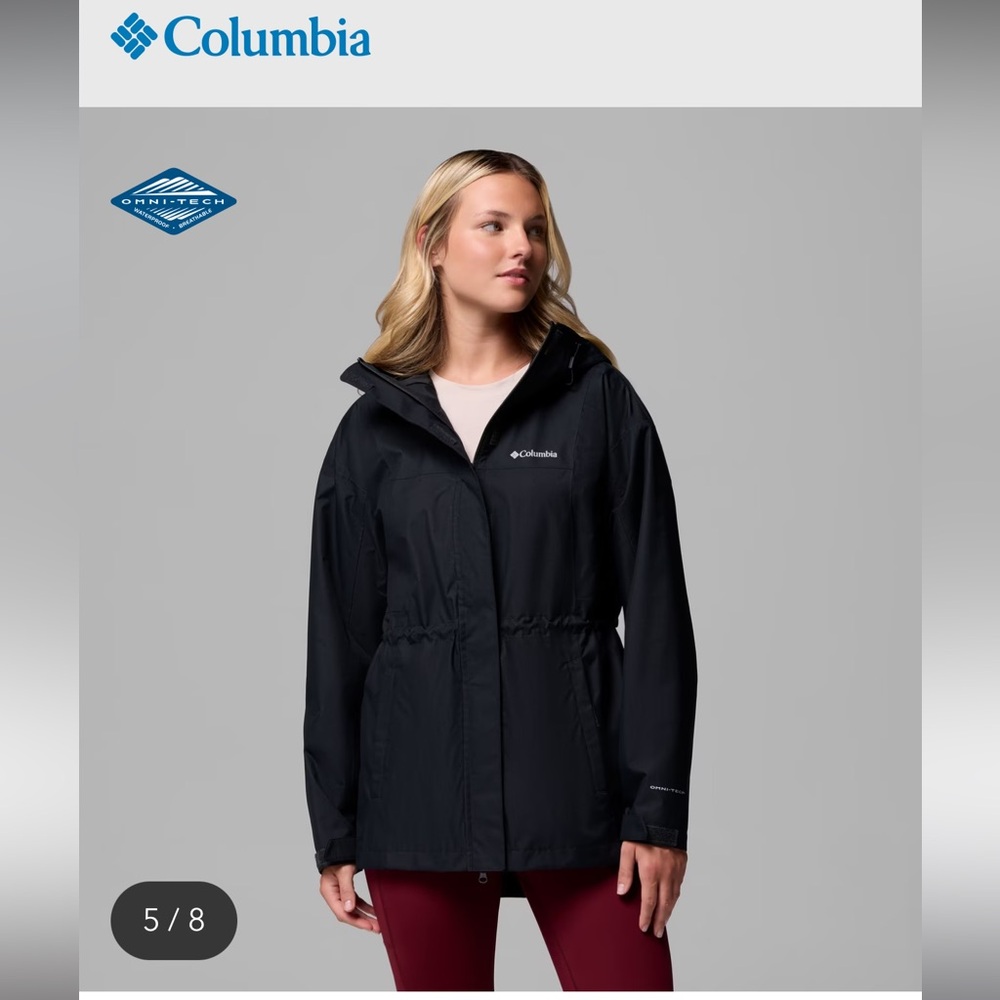 Columbia Hikebound long rain jacket